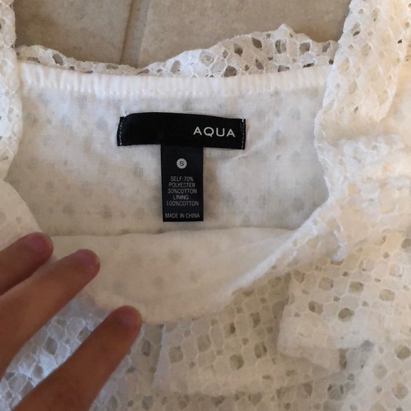 Aqua crop top. - Picture 2 of 3